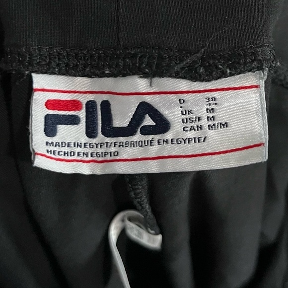 FILA- Black High Waisted Athletic Leggings Size M - Picture 4 of 4